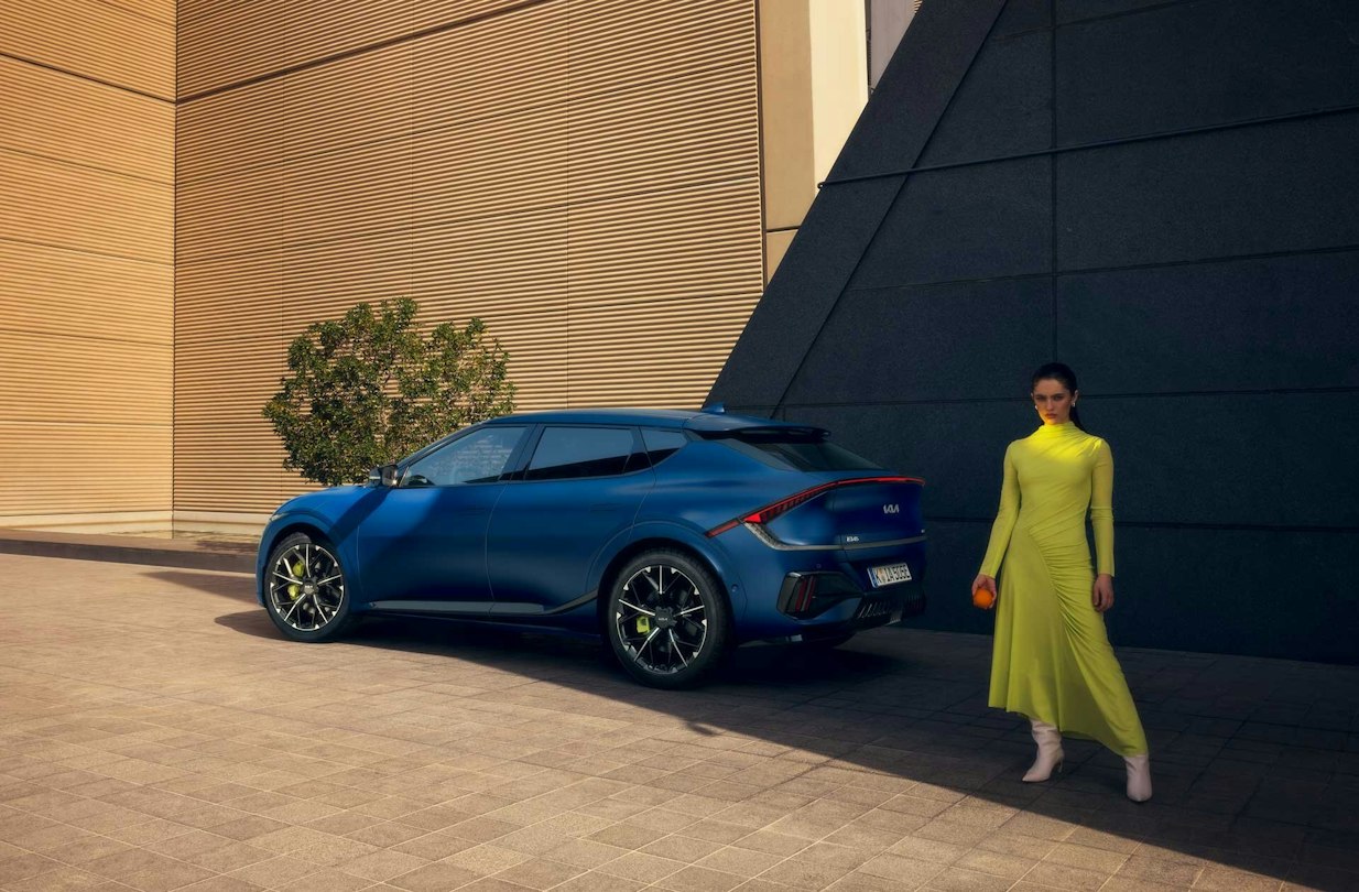 Der Kia EV6 auf der Strasse