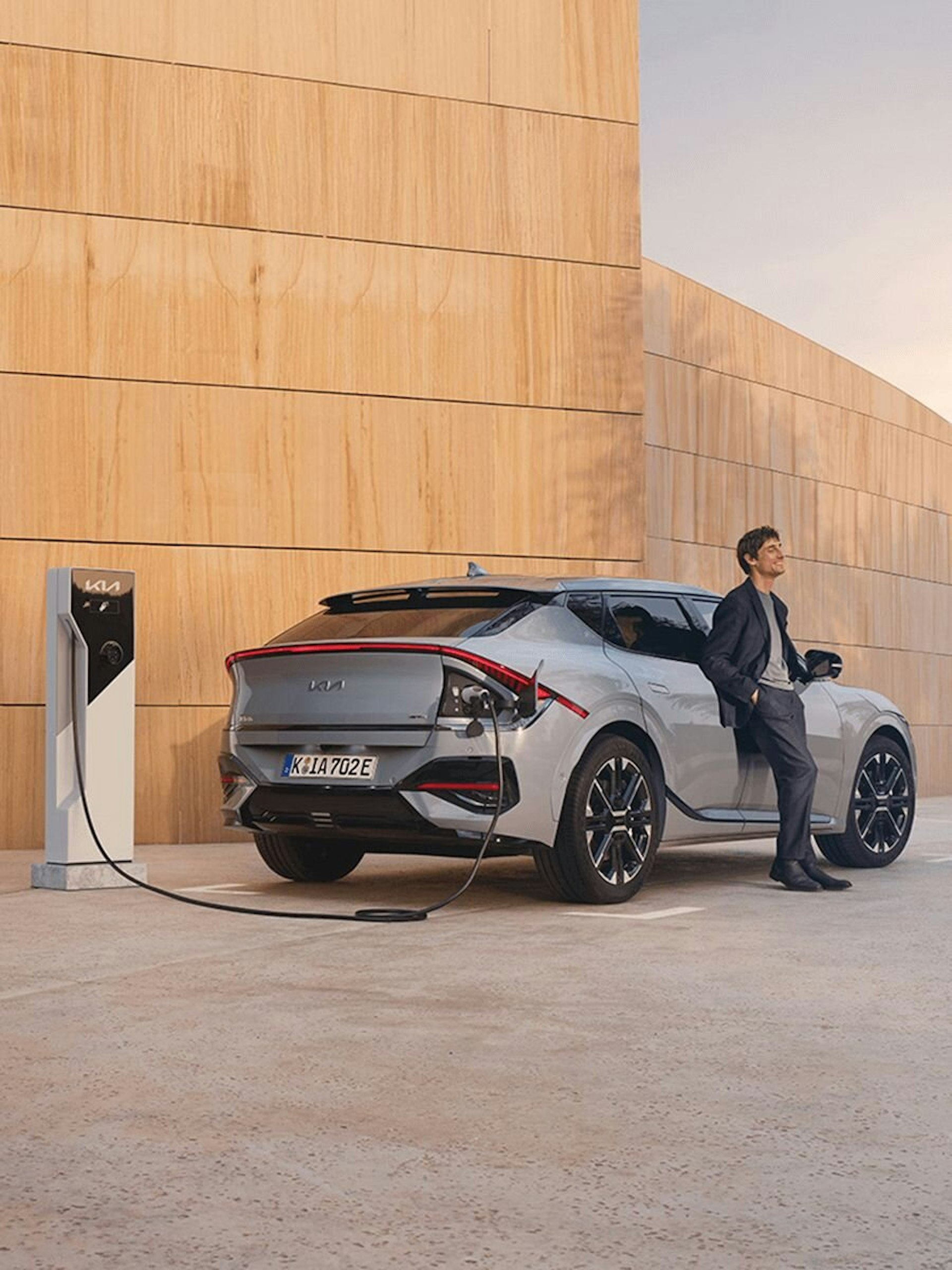 Der Kia EV6 an der Ladestation
