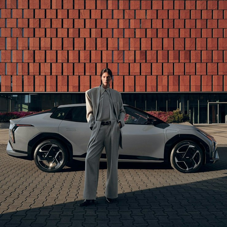 Seitliche Ansicht des Kia EV3