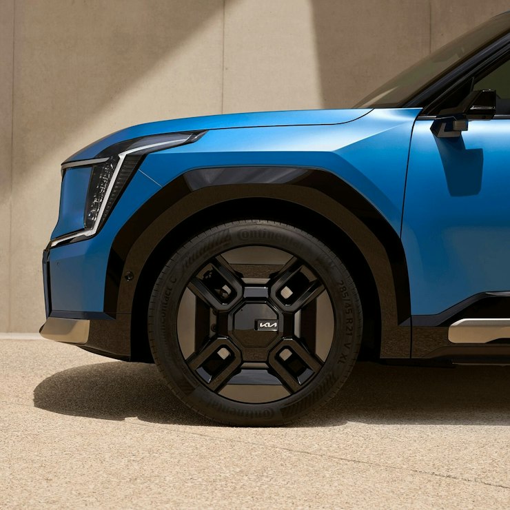 Rad und Felgen des Kia EV9