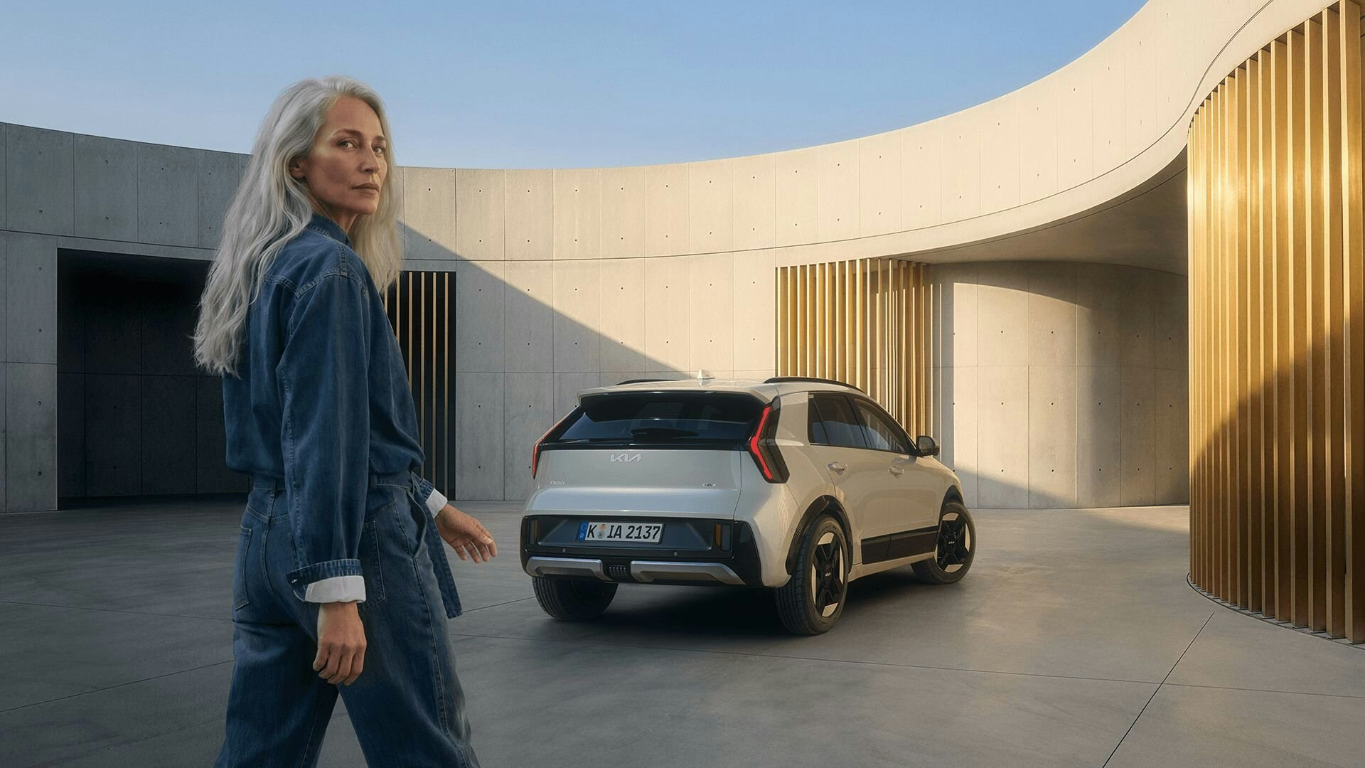 Heckansicht des neuen Kia Niro