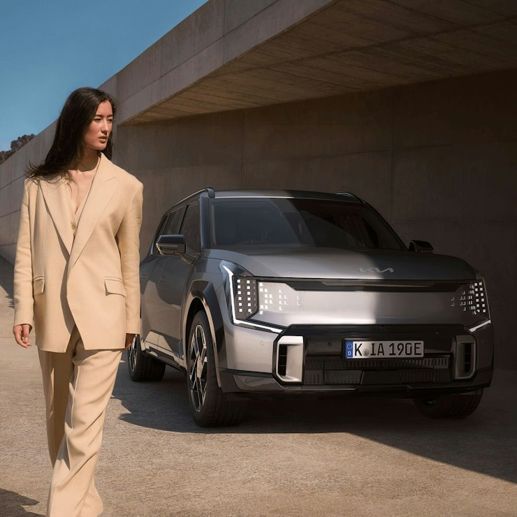 Front des Kia EV9 GT