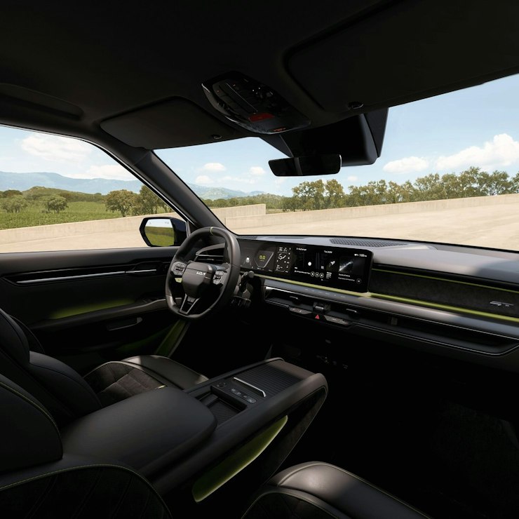 Cockpit des Kia EV9 GT