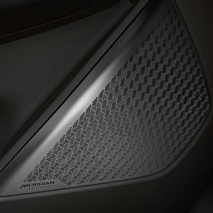 Eine Box des Meridian Soundsystems