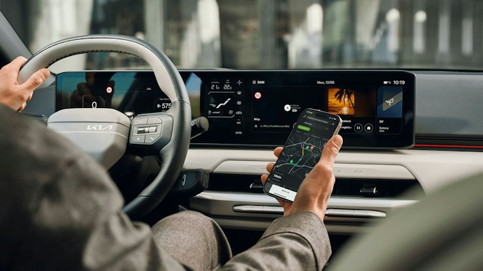 Seitliche Ansicht des Kia EV3