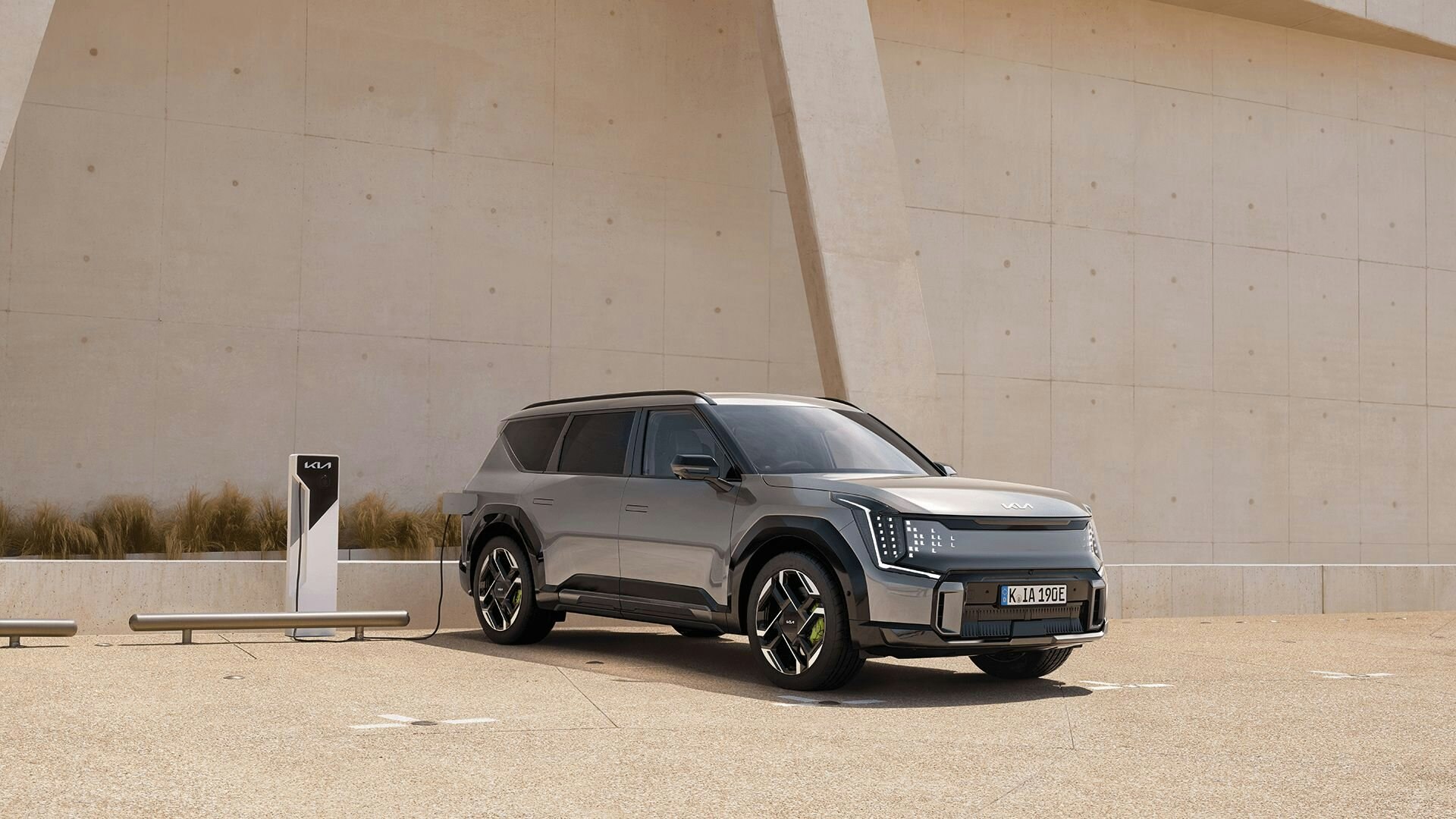 Der Kia EV9 GT am Laden