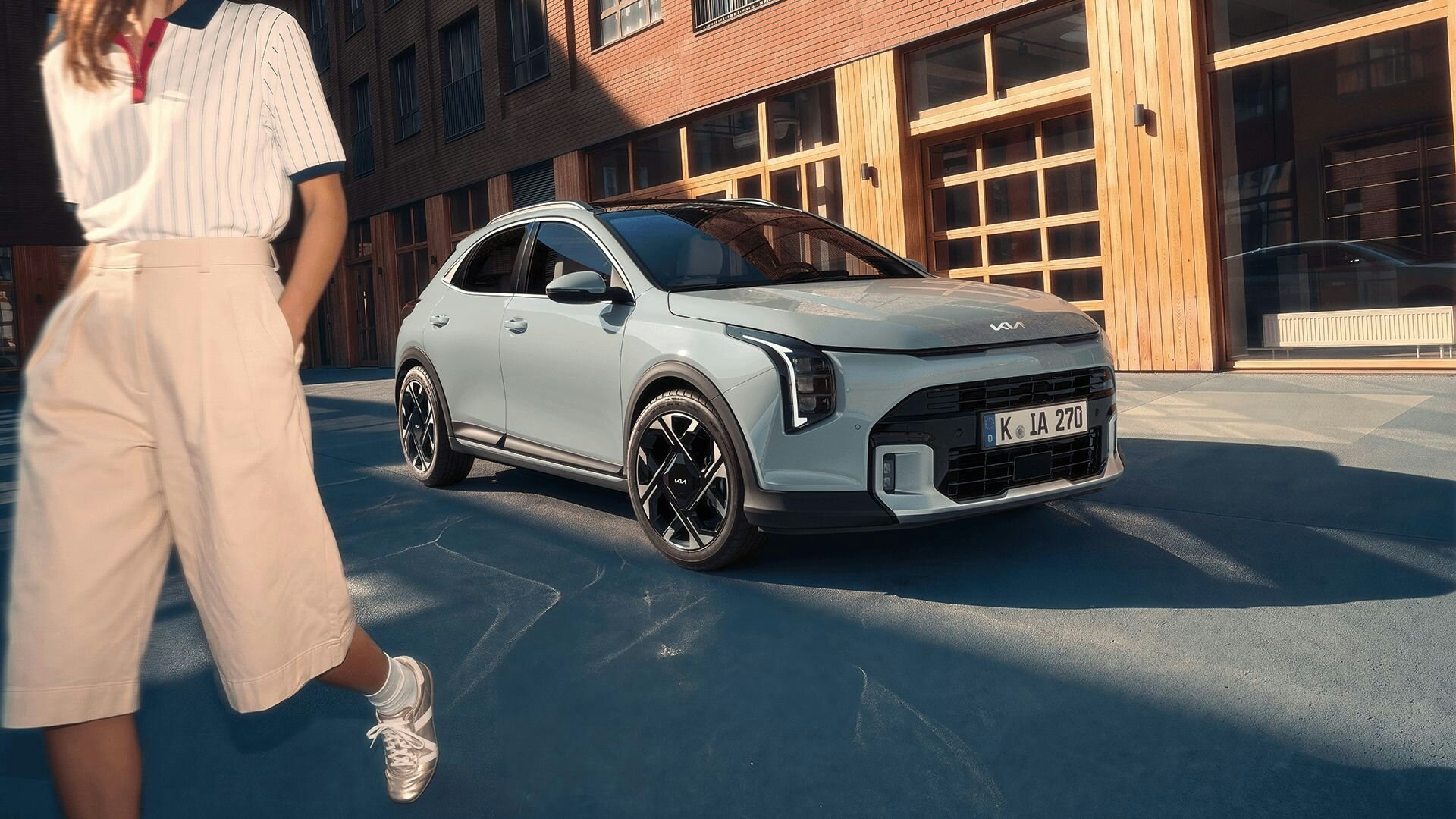 Frontal seitliche Ansicht des Kia XCeed