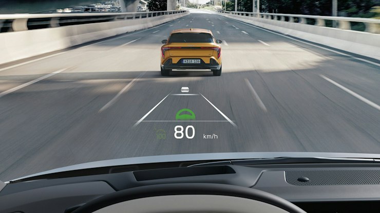 Head-up-Display des Kia K4
