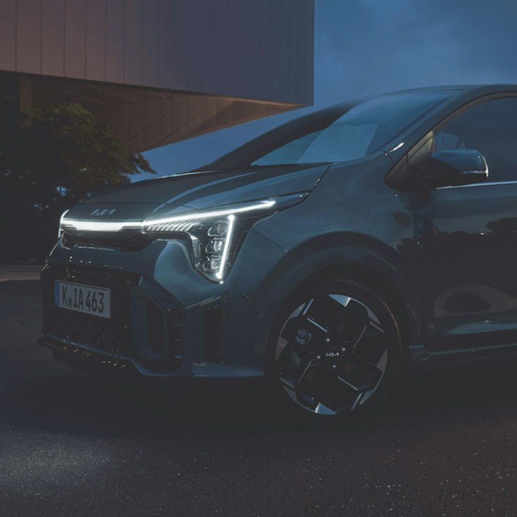 Seitliche Front des neuen Kia Picanto