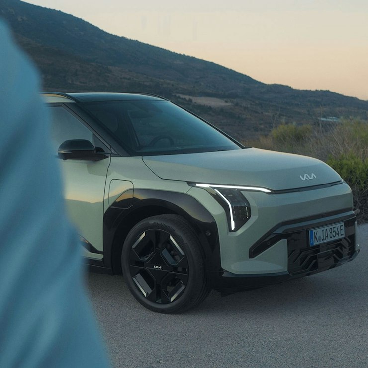 Frontpartie des Kia EV3