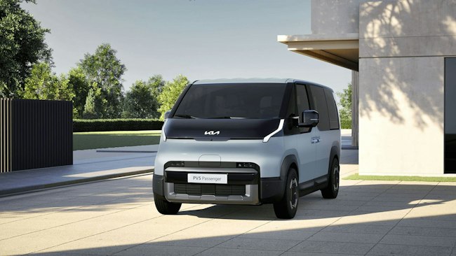 Kia PBV Infotainment-Schnittstelle mit App-Icons im Smartphone-Stil für eine nahtlose Systemintegration und Konnektivität an Bord