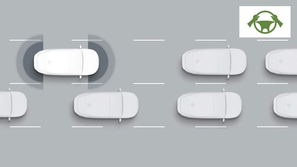 Autobahnassistent mit Hands-On-Erkennung 
