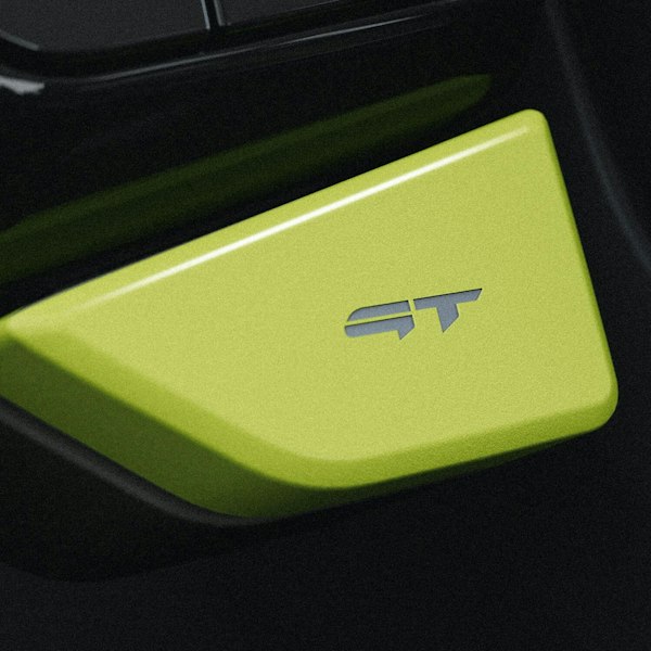 GT Knopf am Lenkrad des Kia EV9 GT