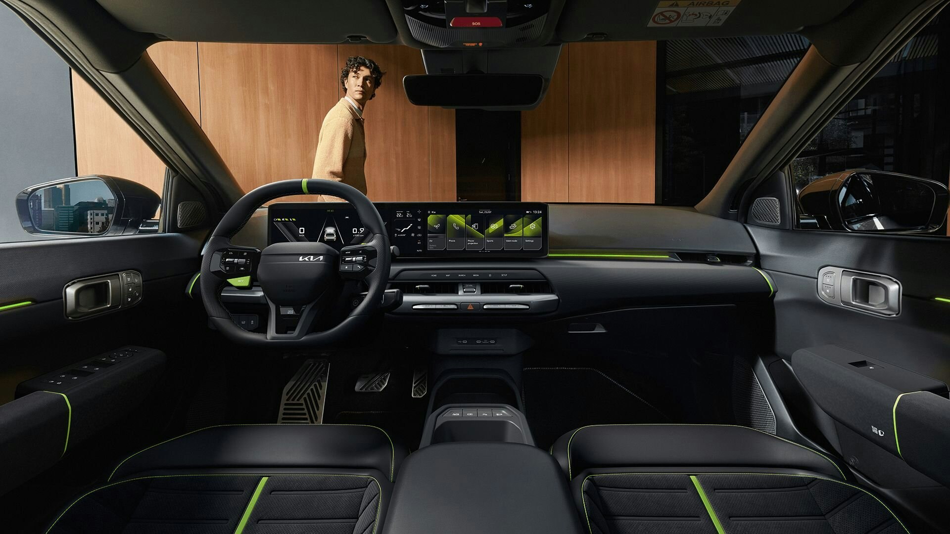 Cockpit des Kia EV4 GT