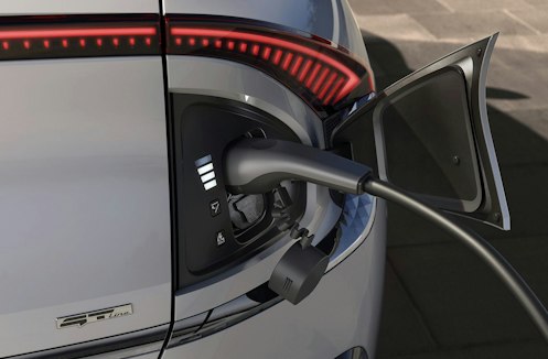 Der Ladestecker des Kia EV6