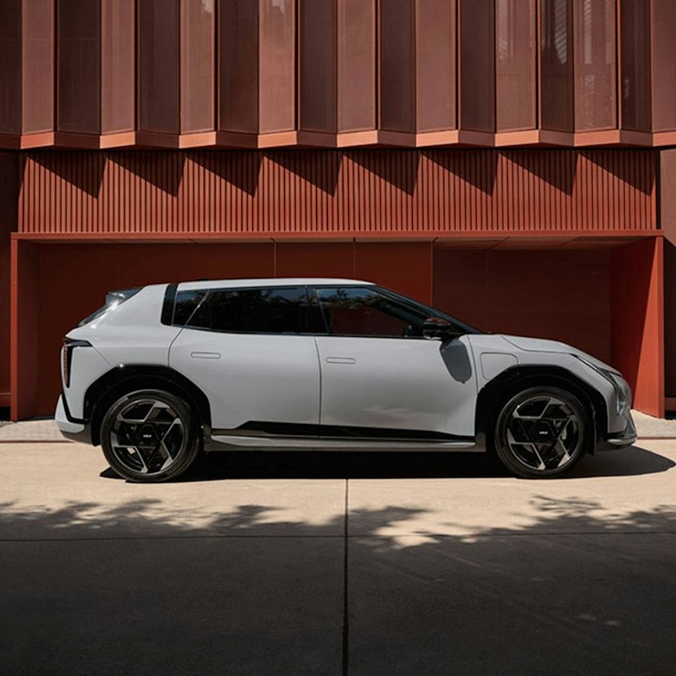 Frontlichter des Kia EV3