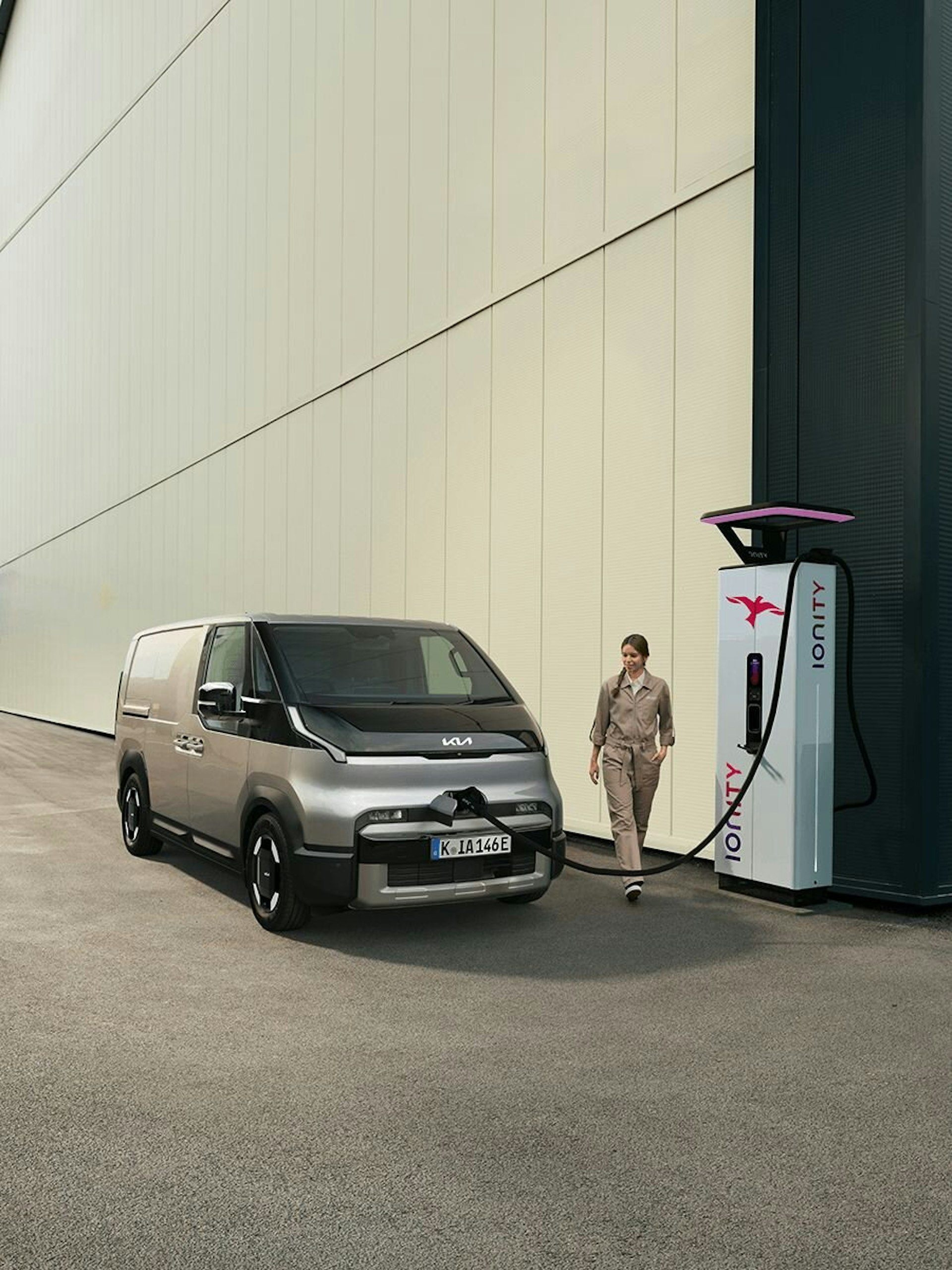 Der Kia PV5 Cargo beim Laden