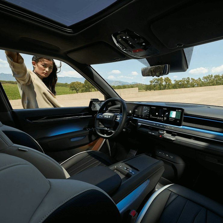 Das Cockpit des Kia EV9