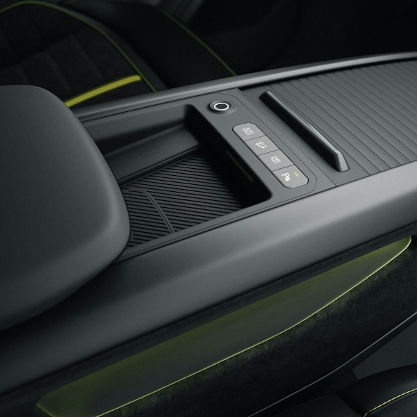 Praktische Mittelkonsole des Kia EV9 GT