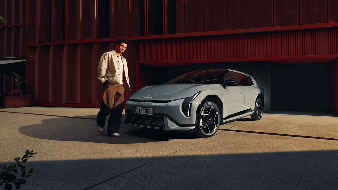 Kia EV3 aus der Vogelperspektive