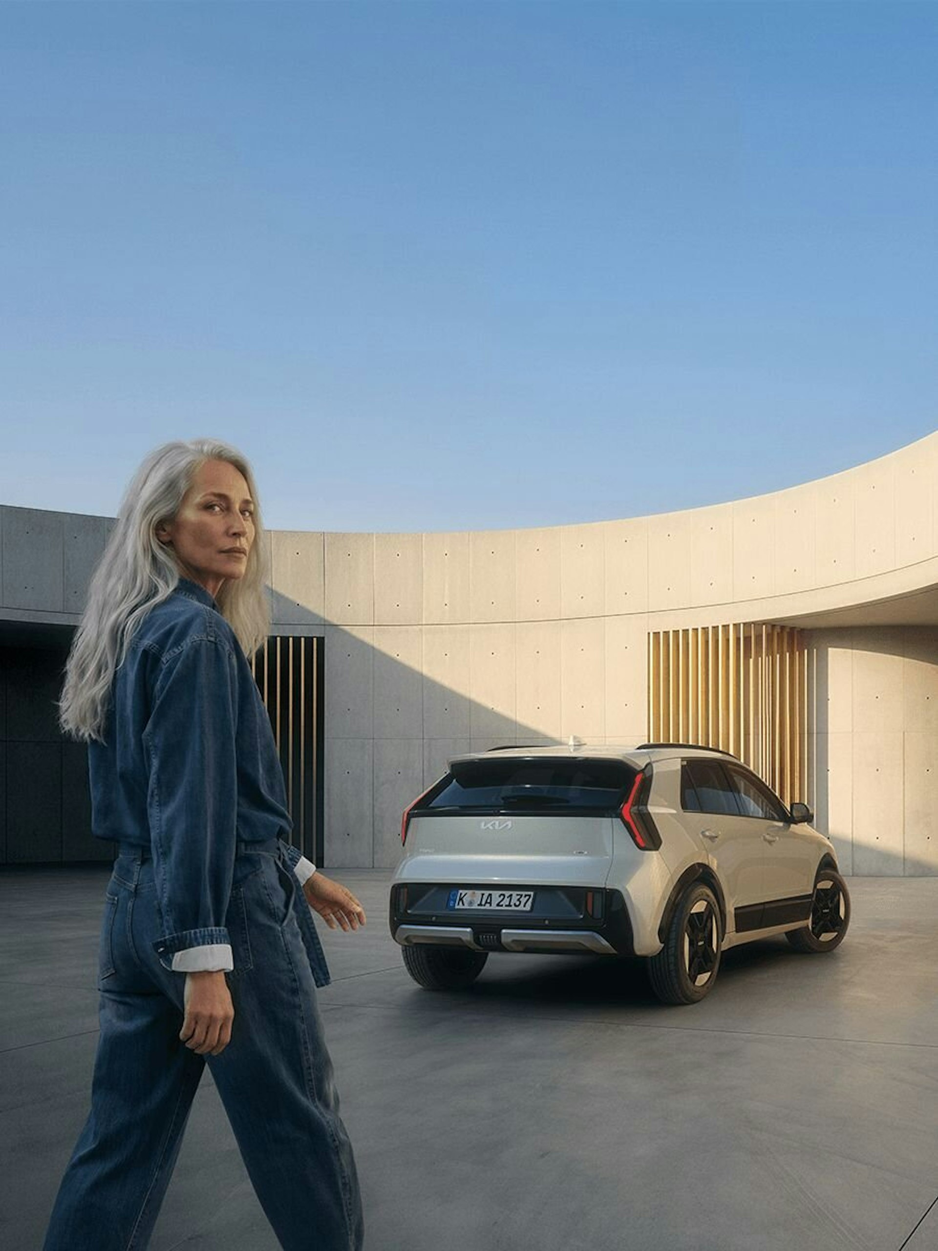 Heckansicht des neuen Kia Niro