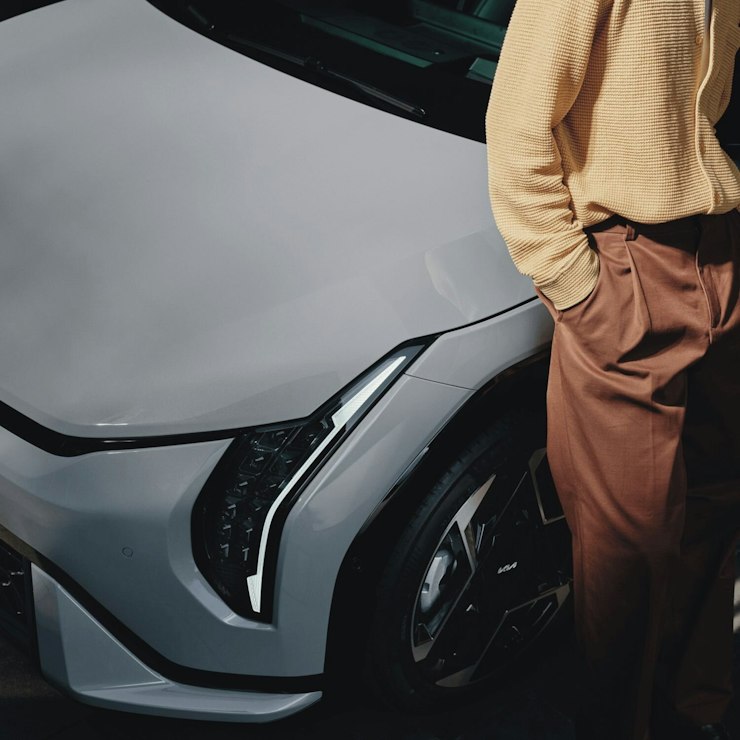 Frontpartie des Kia EV3
