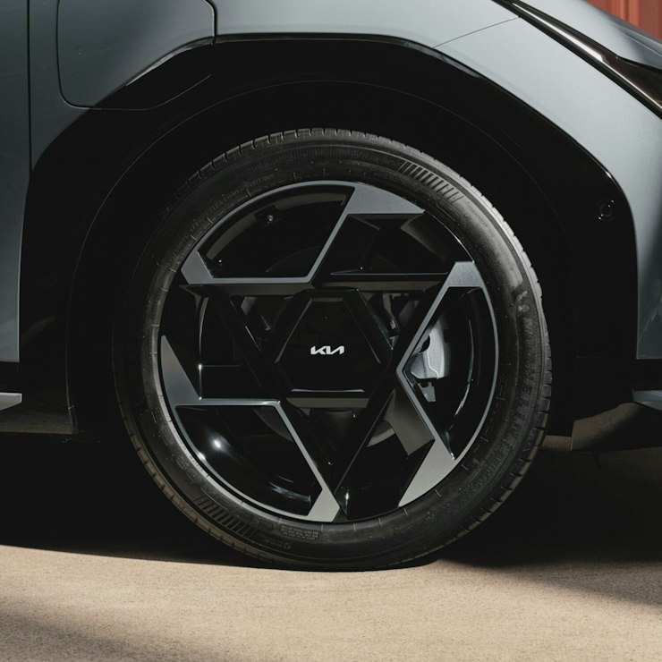 Seitliche Ansicht des Kia EV3