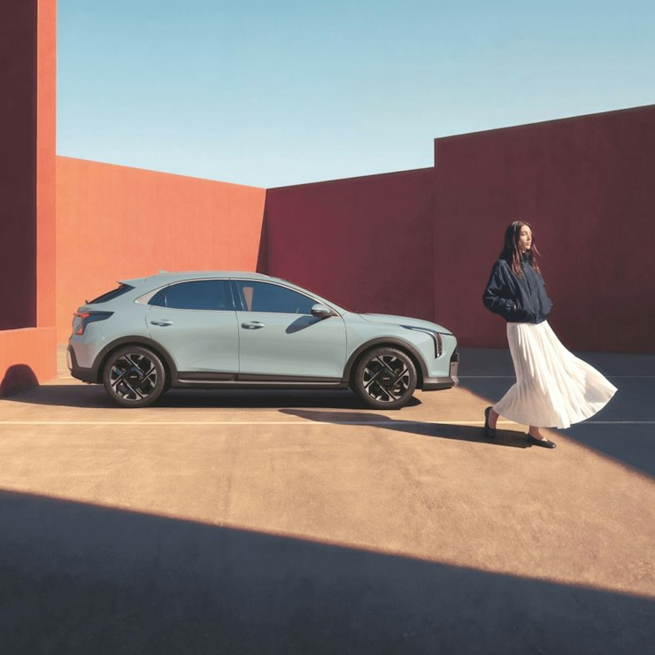 Seitliche Ansicht des Kia XCeed