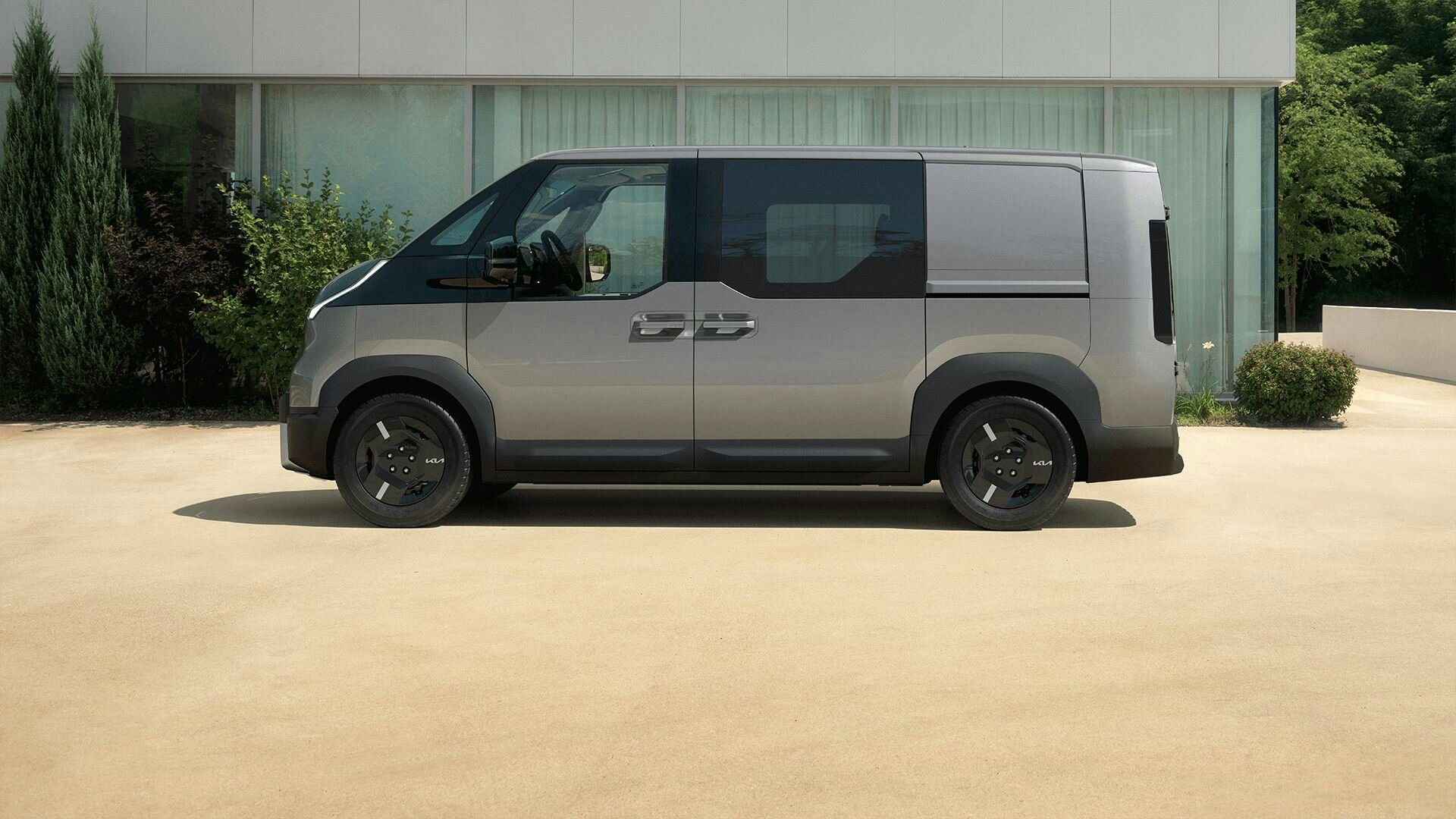 Seitenansicht des Kia PV5 Crew Van