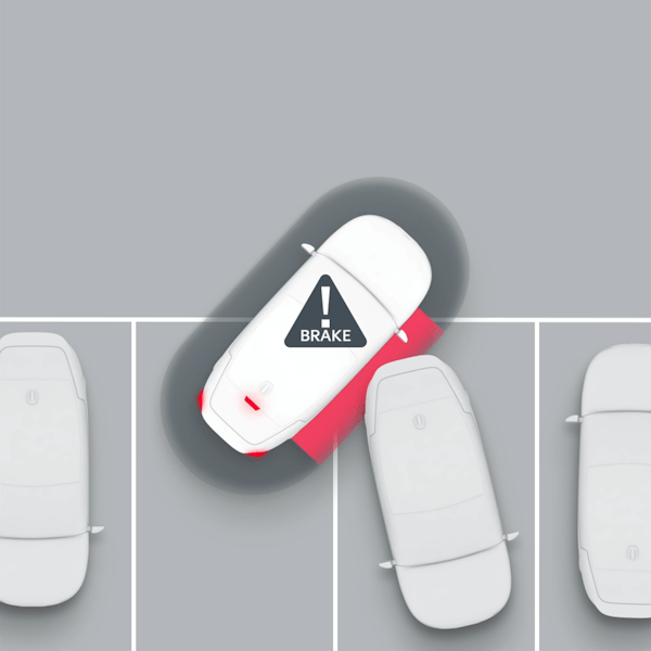 Einparkhilfe mit Notbremsassistent, rückwärts (Parking Collision-Avoidance Assist-Reverse, PCA-R)
