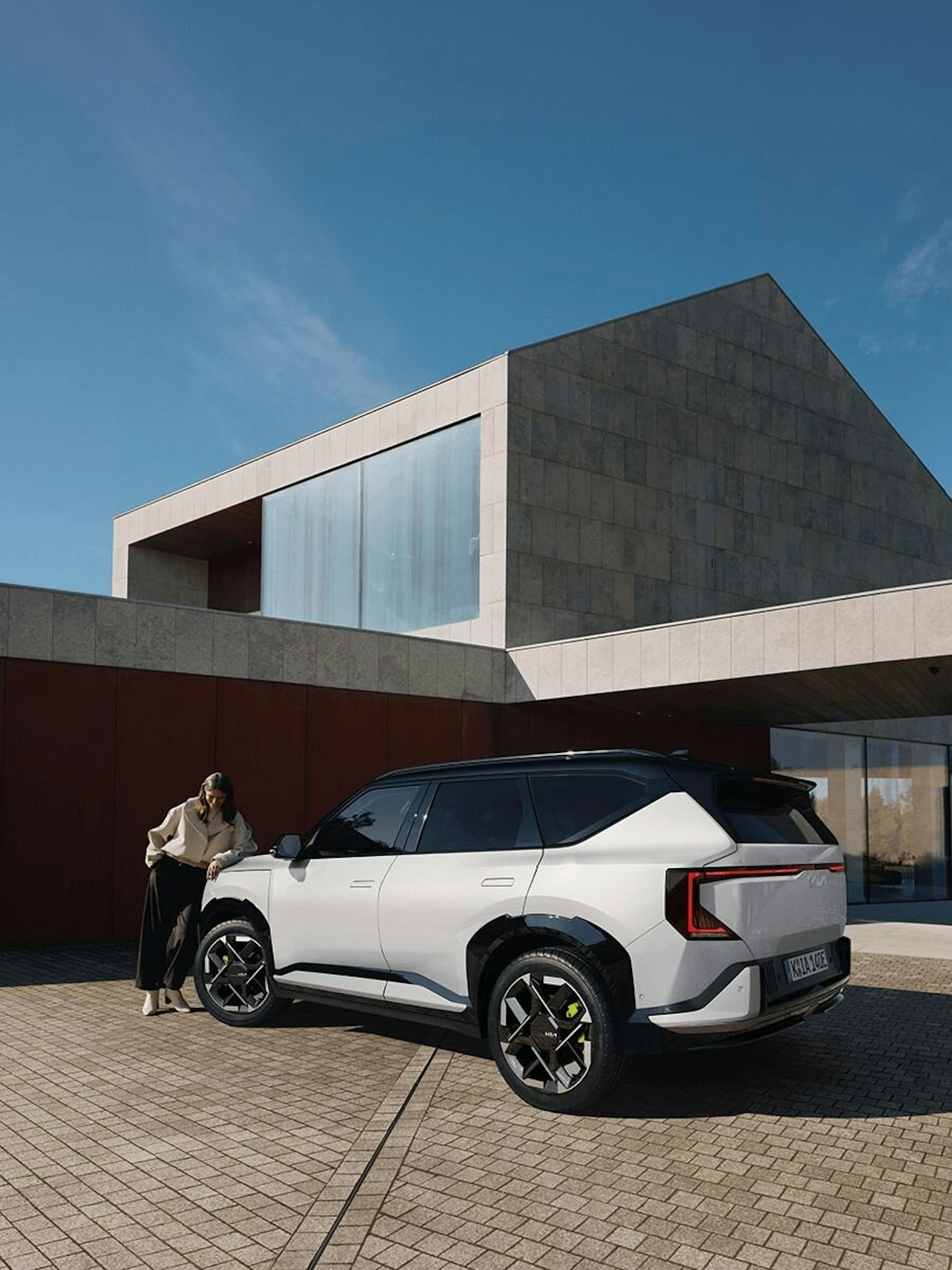 Heckansicht des Kia EV5 GT
