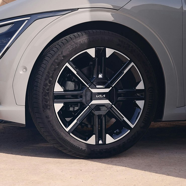 Das Rad des Kia EV6