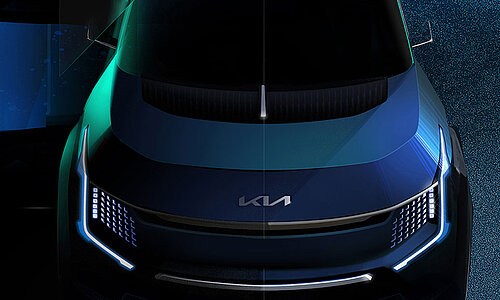 La Kia EV9 Concept Front