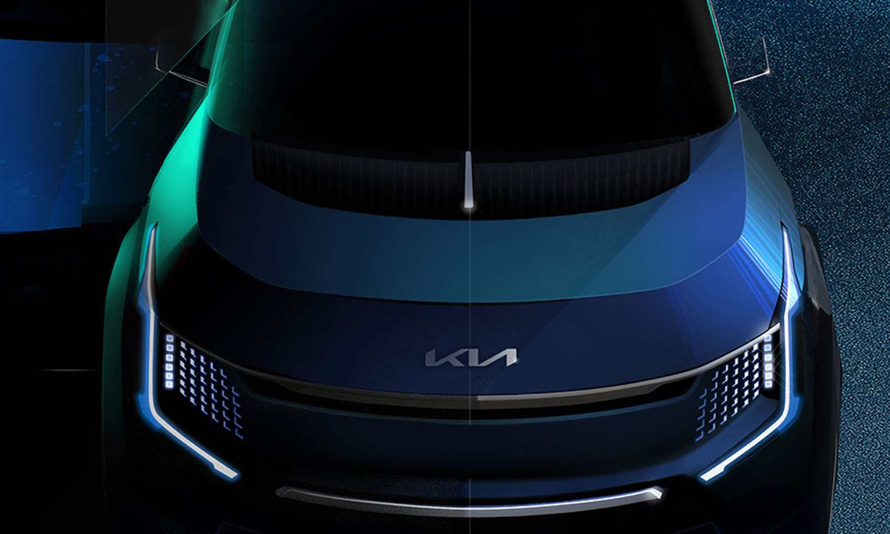 La Kia EV9 Concept Front